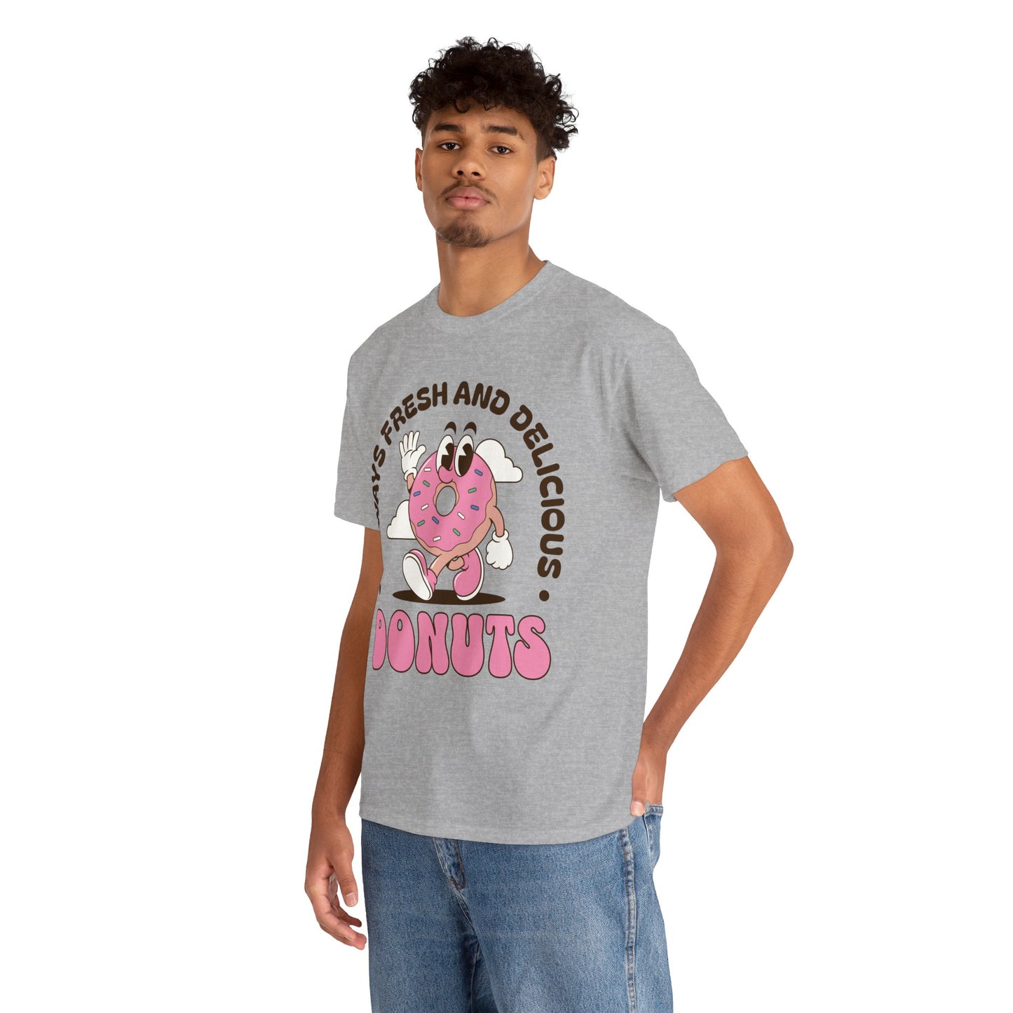 RASPBERRY GLAZED DONUT - Dessert (Basic Tee)