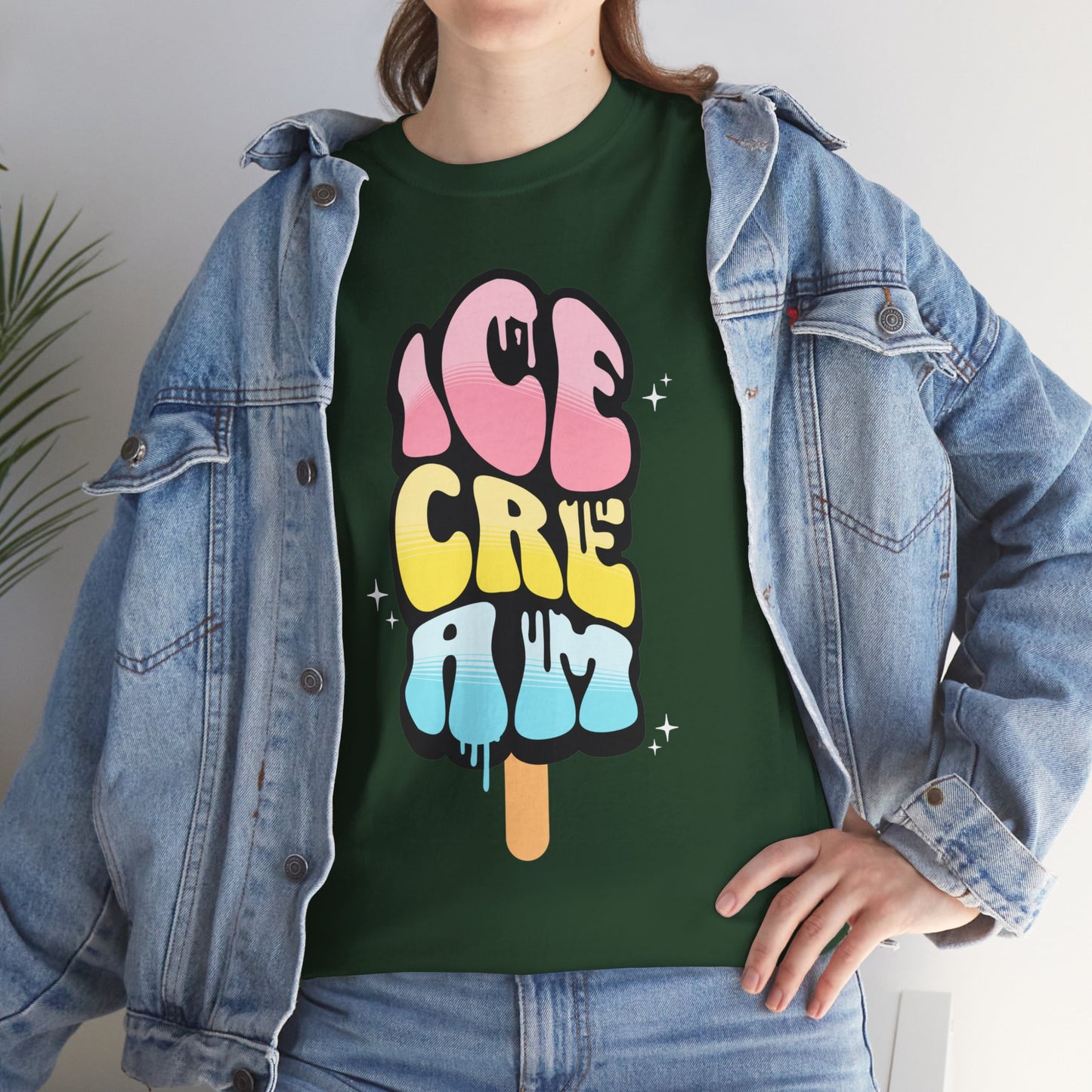 COTTON CANDY ICE CREAM - Dessert (Basic Tee)