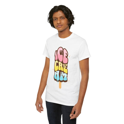 COTTON CANDY ICE CREAM - Dessert (Basic Tee)