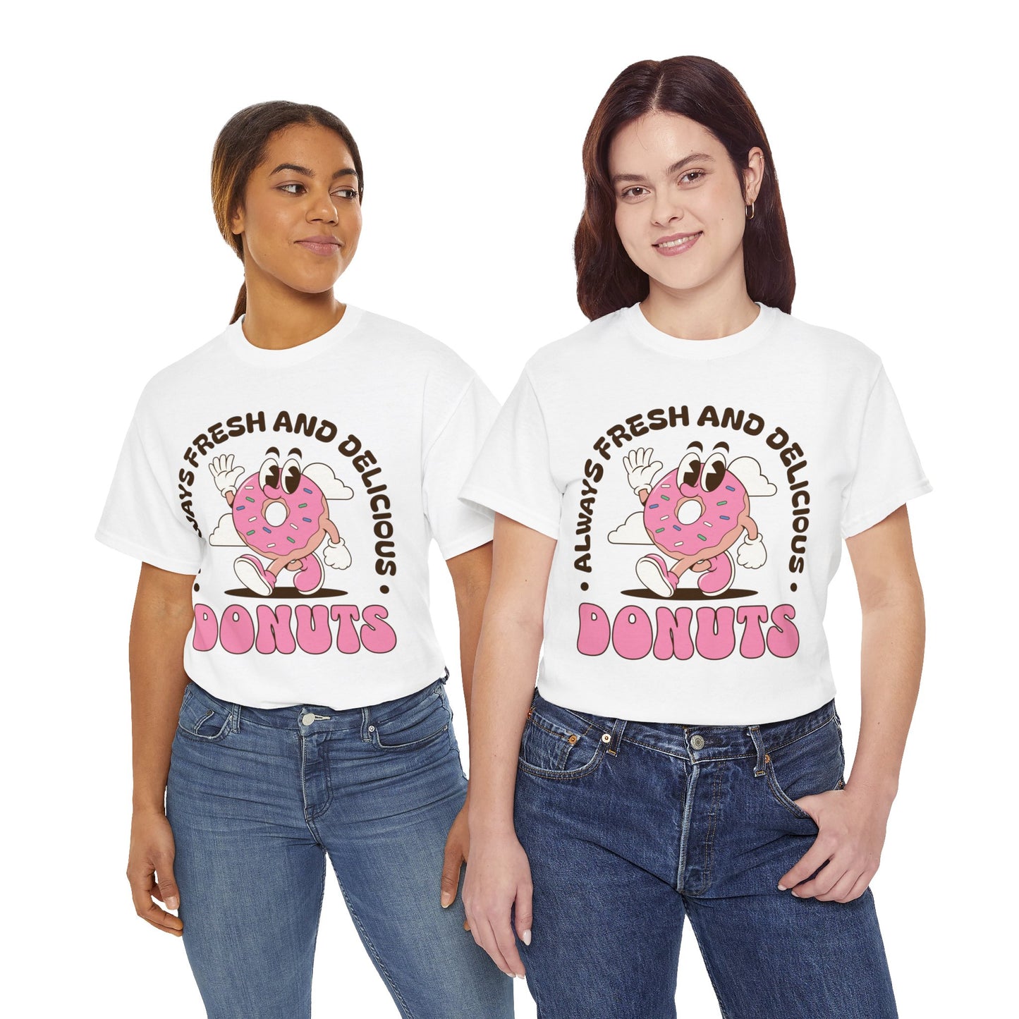 RASPBERRY GLAZED DONUT - Dessert (Basic Tee)