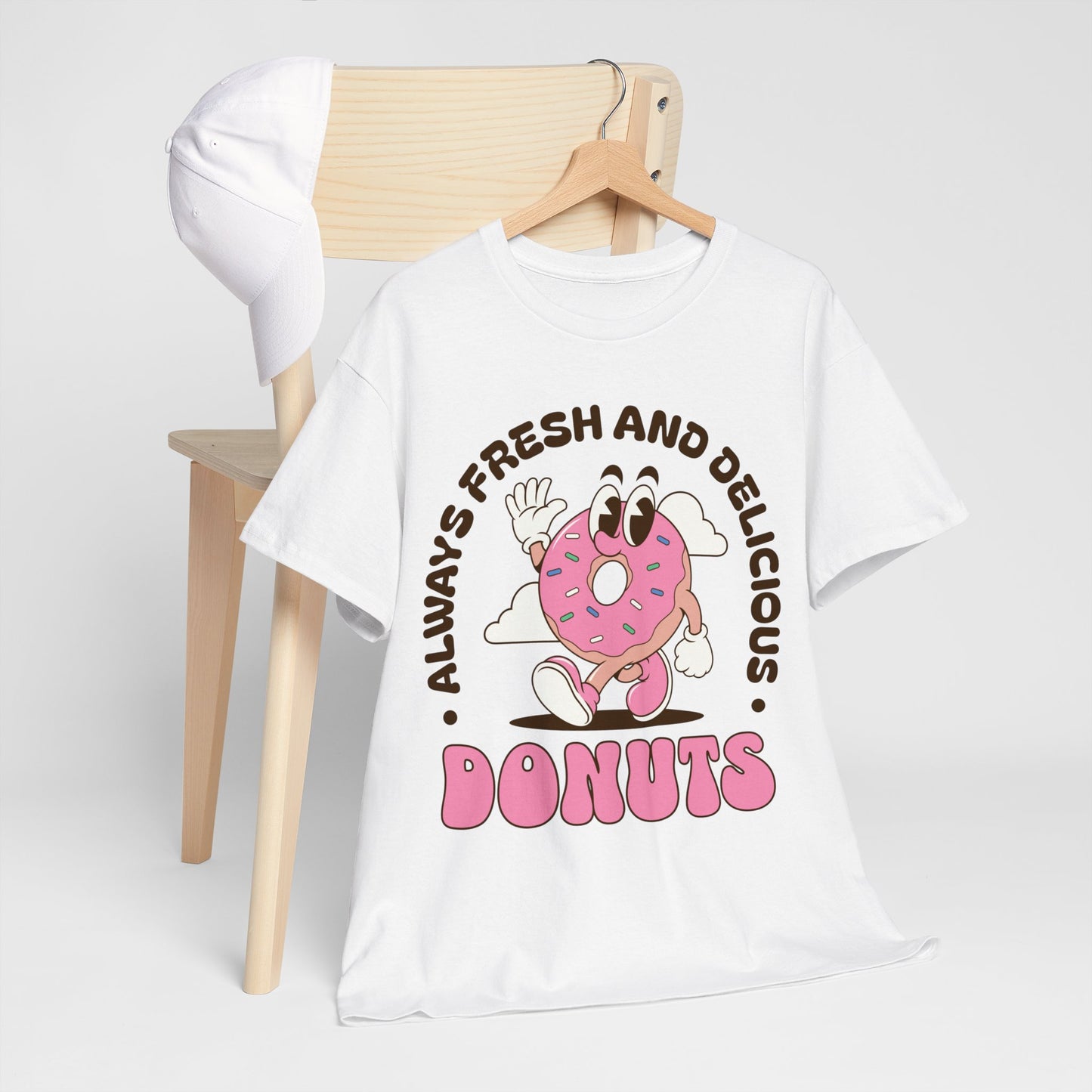 RASPBERRY GLAZED DONUT - Dessert (Basic Tee)