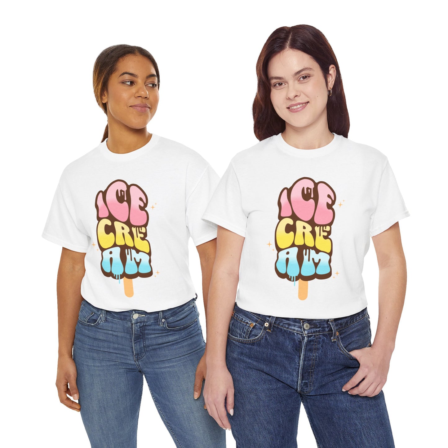 COTTON CANDY ICE CREAM - Dessert (Basic Tee)