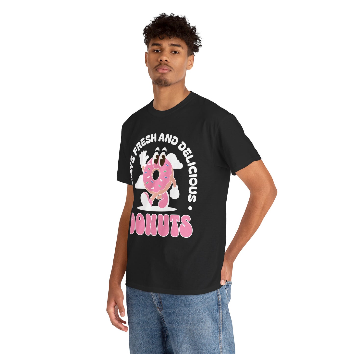 RASPBERRY GLAZED DONUT - Dessert (Basic Tee)