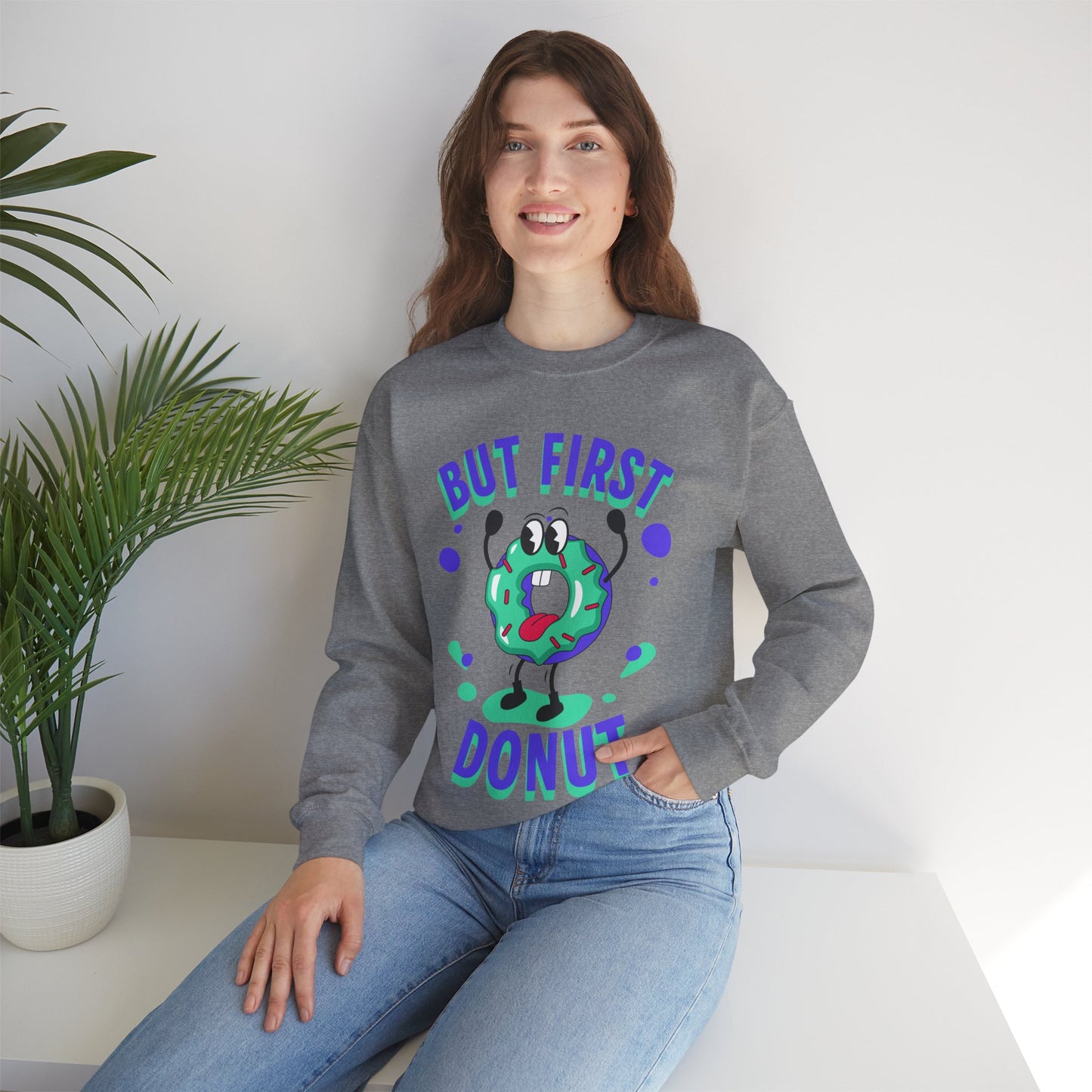 VANILLA FROSTED DONUT - Dessert (Sweatshirt)