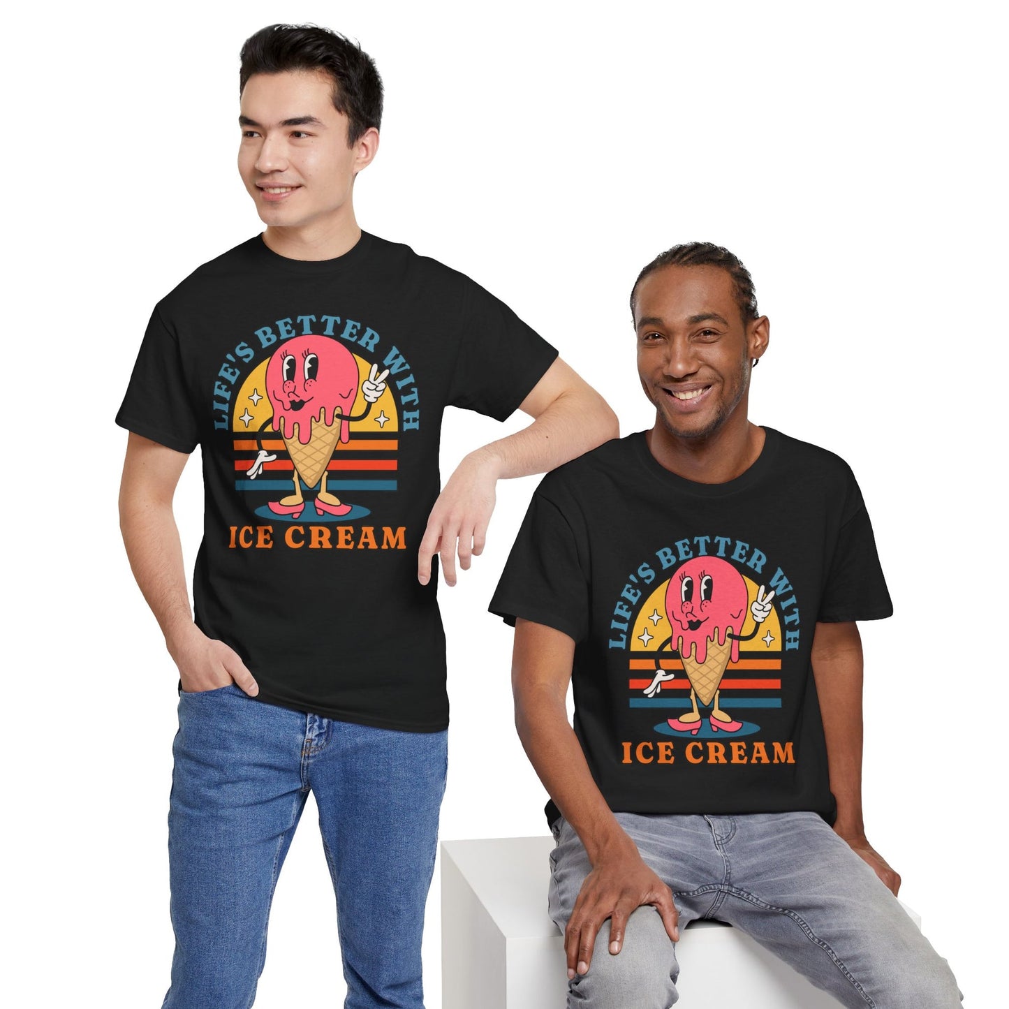 STRAWBERRY ICE CREAM - Dessert (Basic Tee)