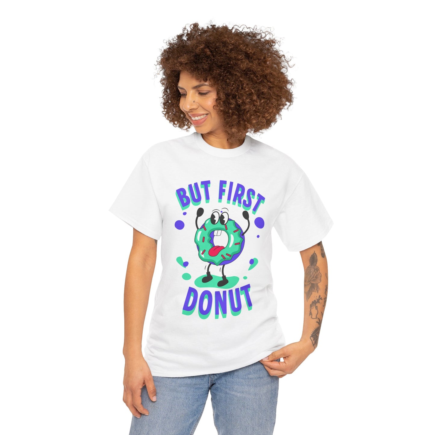 VANILLA FROSTED DONUT - Dessert (Basic Tee)