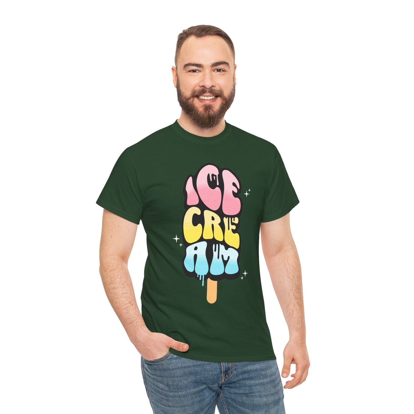 COTTON CANDY ICE CREAM - Dessert (Basic Tee)