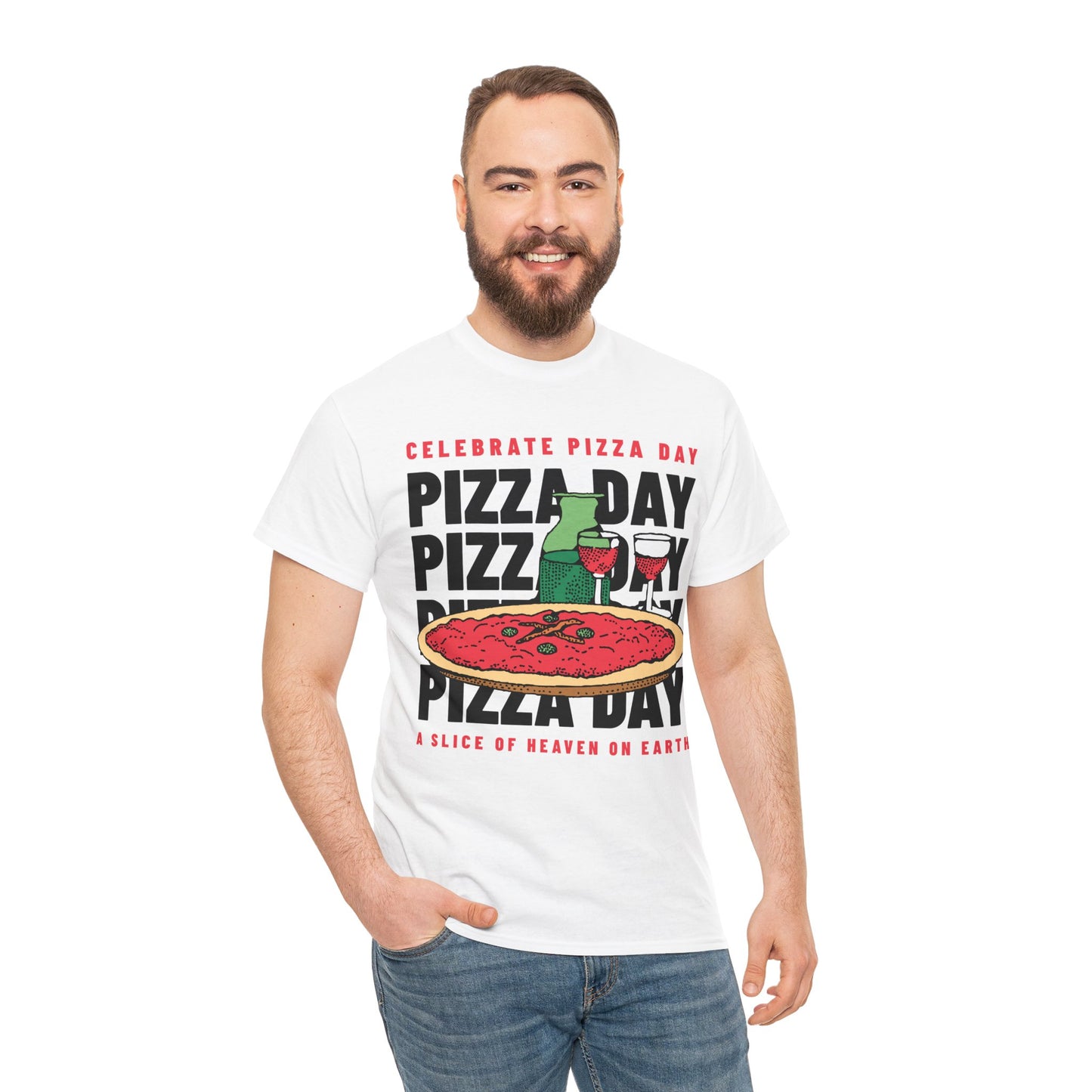 SALAMI & PEPPERS - Pizza (Basic Tee)