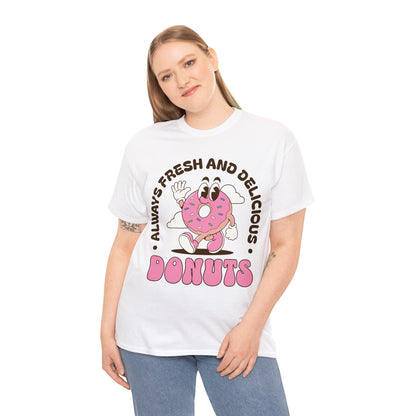 RASPBERRY GLAZED DONUT - Dessert (Basic Tee)