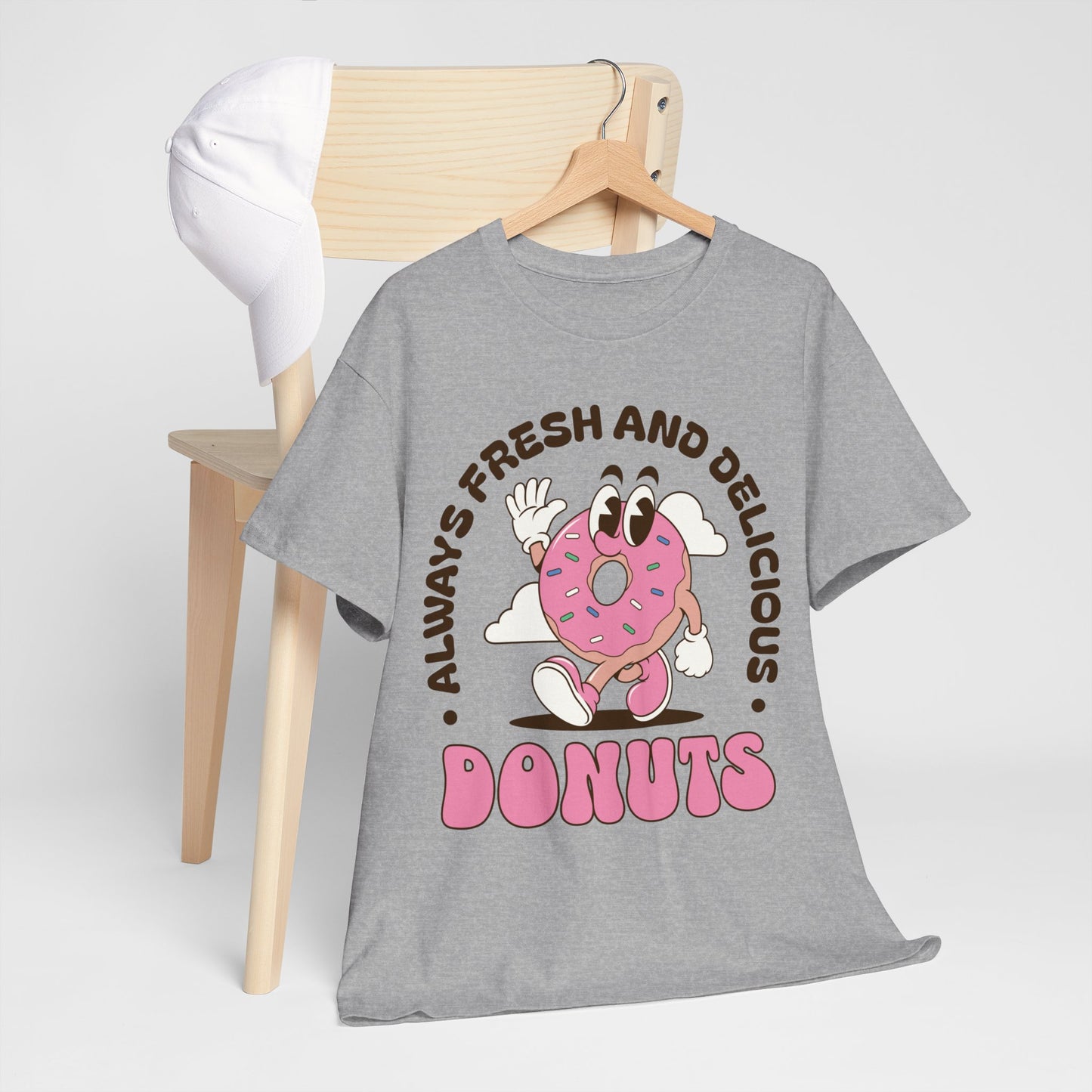 RASPBERRY GLAZED DONUT - Dessert (Basic Tee)