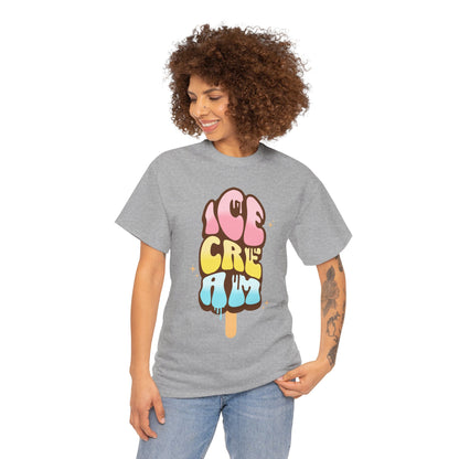 COTTON CANDY ICE CREAM - Dessert (Basic Tee)