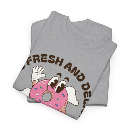 RASPBERRY GLAZED DONUT - Dessert (Basic Tee)