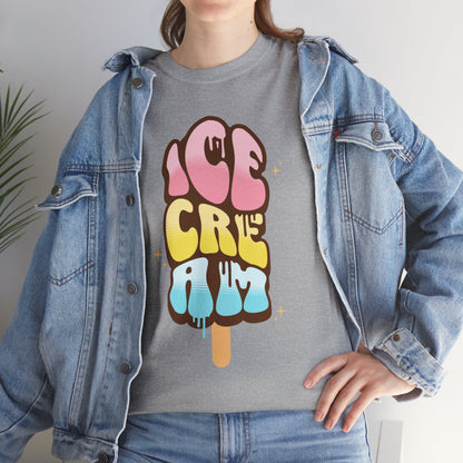 COTTON CANDY ICE CREAM - Dessert (Basic Tee)