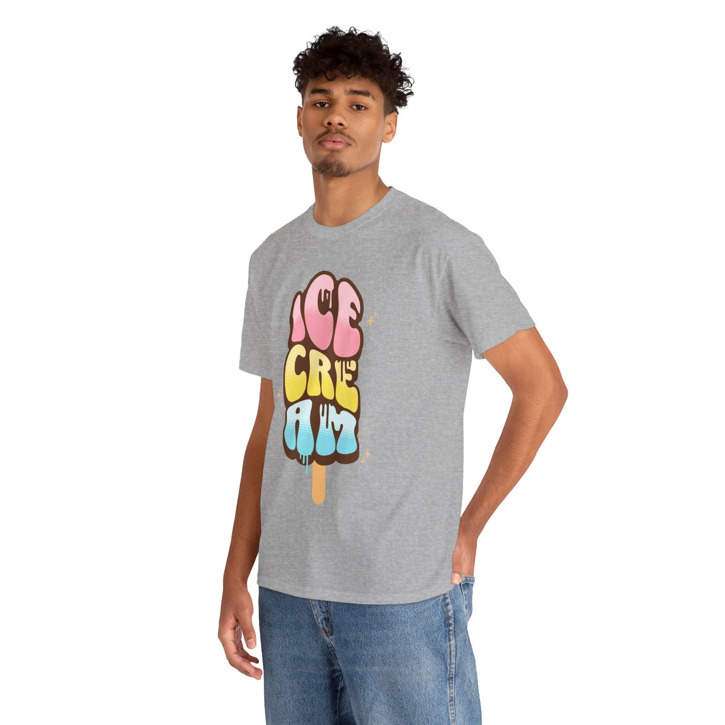 COTTON CANDY ICE CREAM - Dessert (Basic Tee)