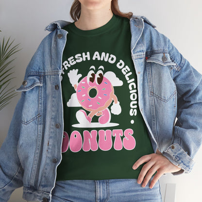 RASPBERRY GLAZED DONUT - Dessert (Basic Tee)