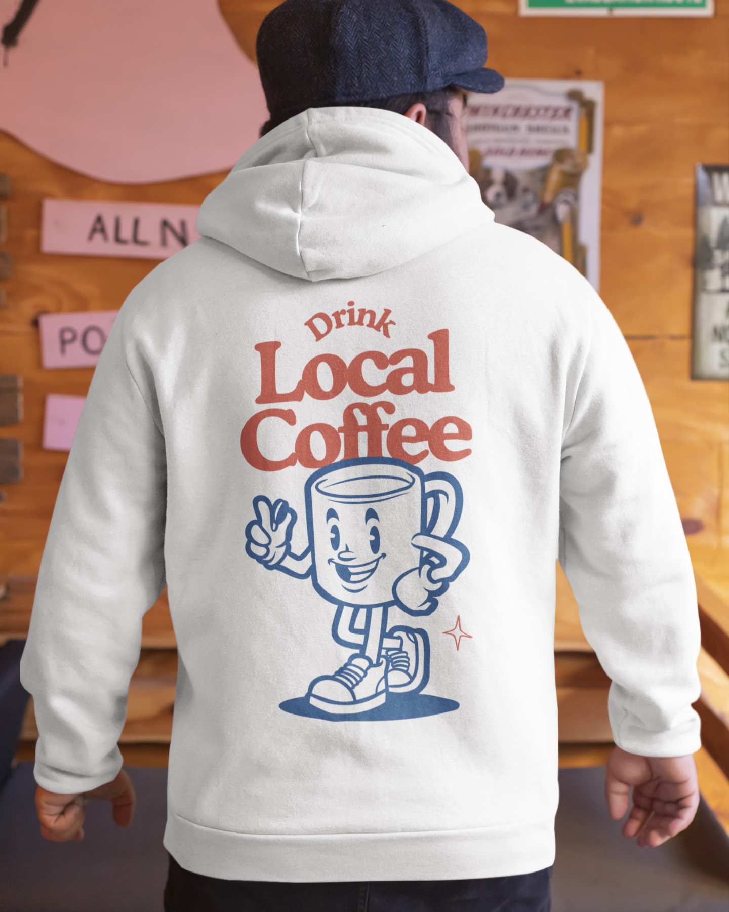 HONEY ALMONDMILK FLAT WHITE - Coffee (Hoodie)