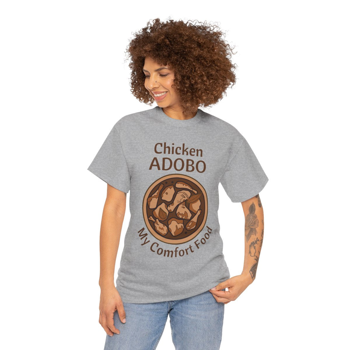 CHICKEN ADOBO 2 - Filipino Food (Basic Tee)