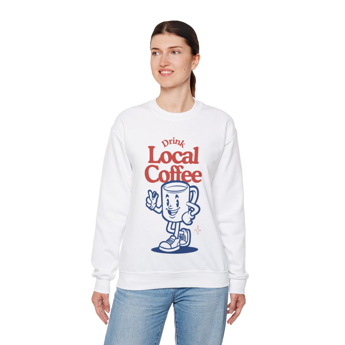 HONEY ALMONDMILK FLAT WHITE - Coffee (Sweatshirt)