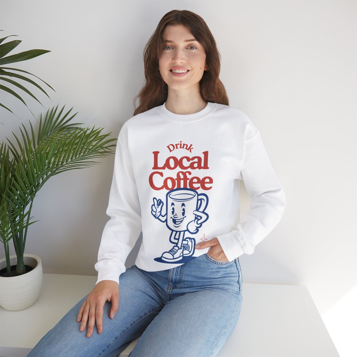 HONEY ALMONDMILK FLAT WHITE - Coffee (Sweatshirt)
