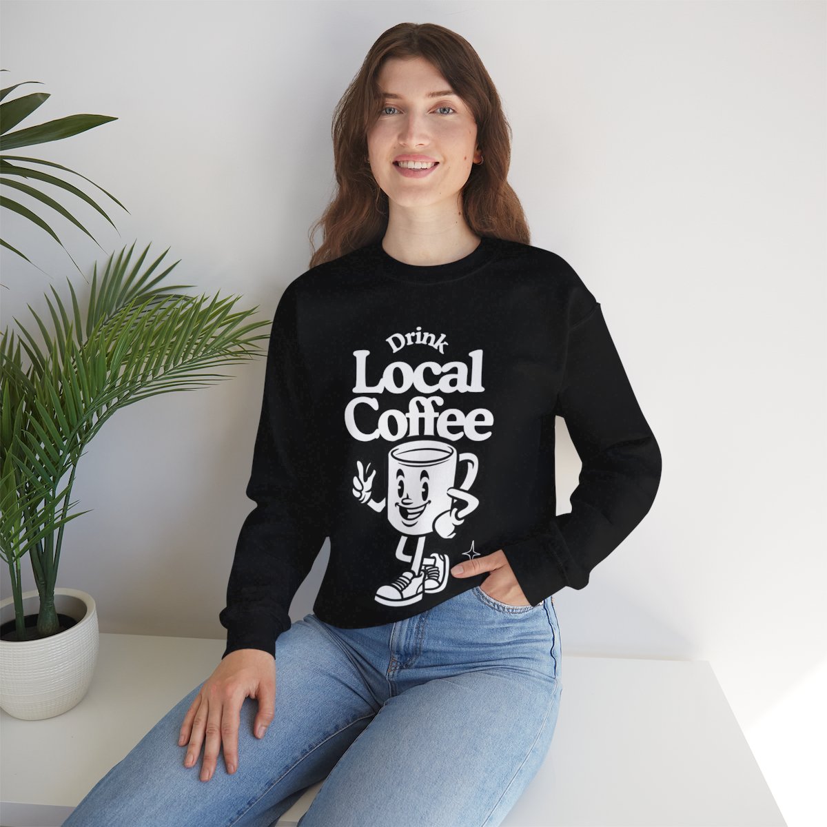 HONEY ALMONDMILK FLAT WHITE - Coffee (Sweatshirt)