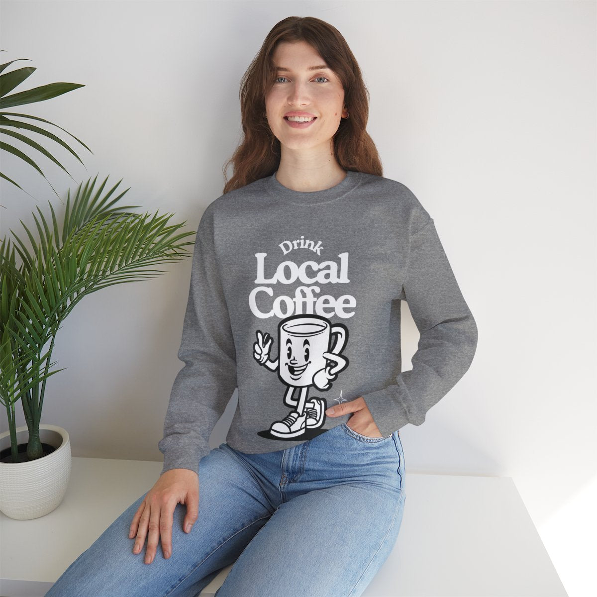 HONEY ALMONDMILK FLAT WHITE - Coffee (Sweatshirt)