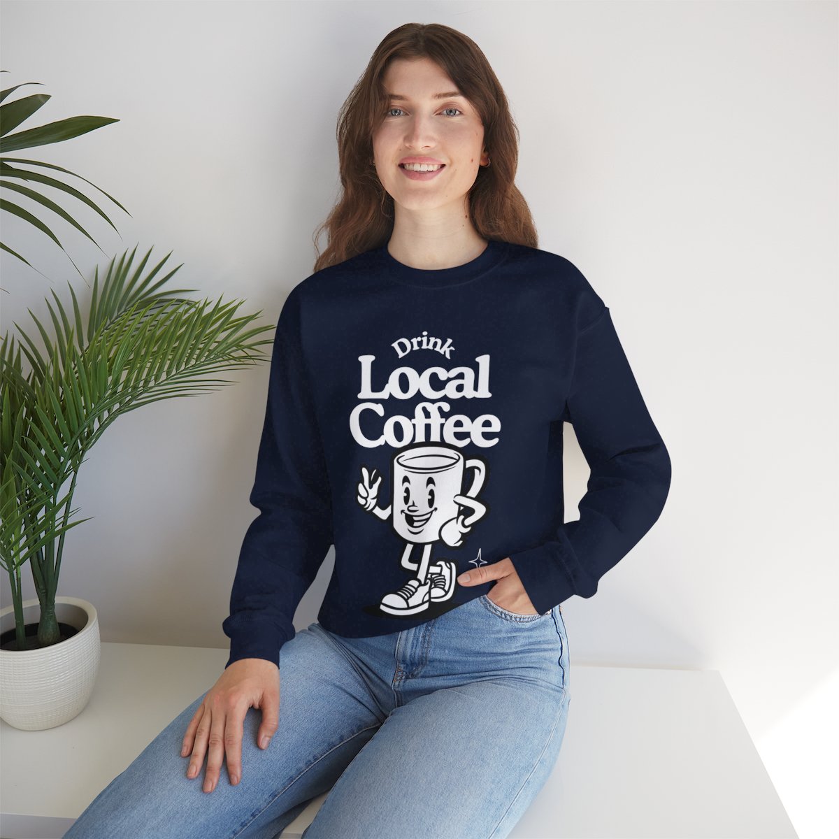 HONEY ALMONDMILK FLAT WHITE - Coffee (Sweatshirt)