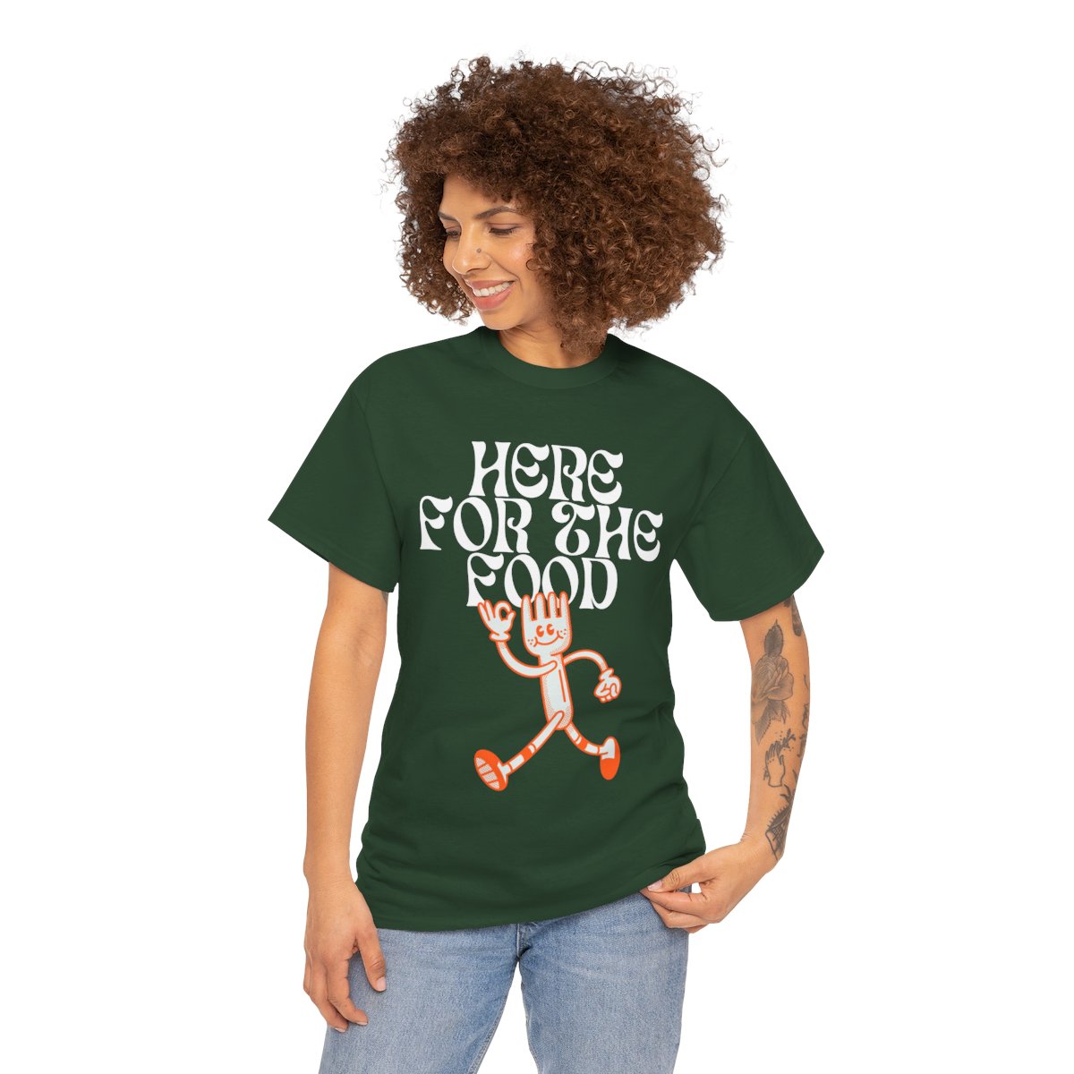 HERE FOR THE FOOD - Foodie (Basic Tee)