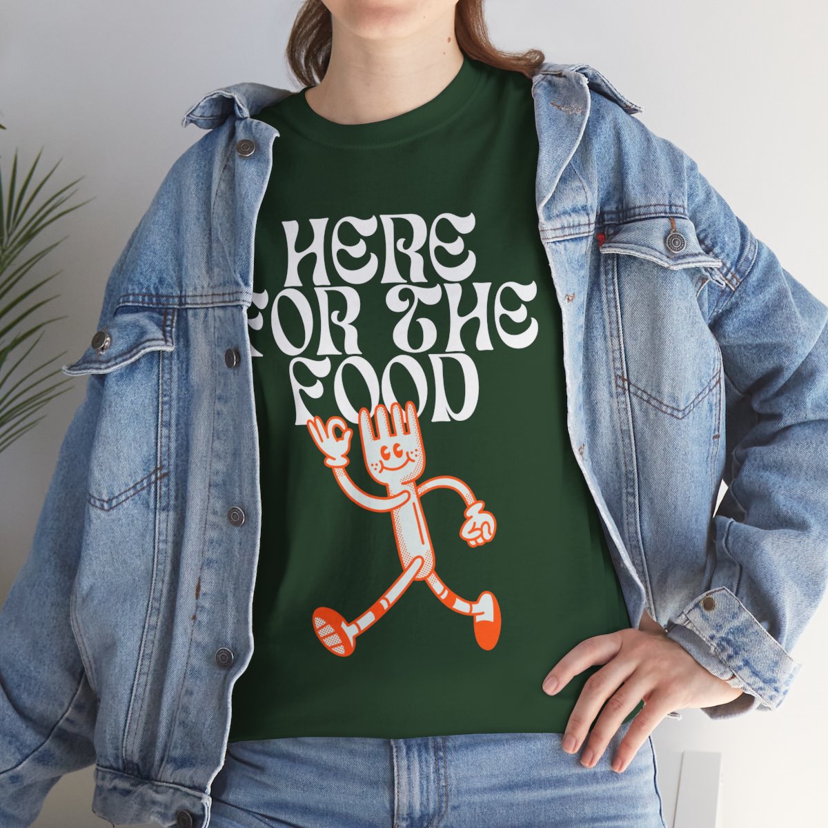 HERE FOR THE FOOD - Foodie (Basic Tee)