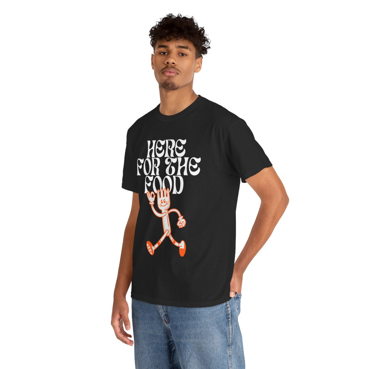 HERE FOR THE FOOD - Foodie (Basic Tee)