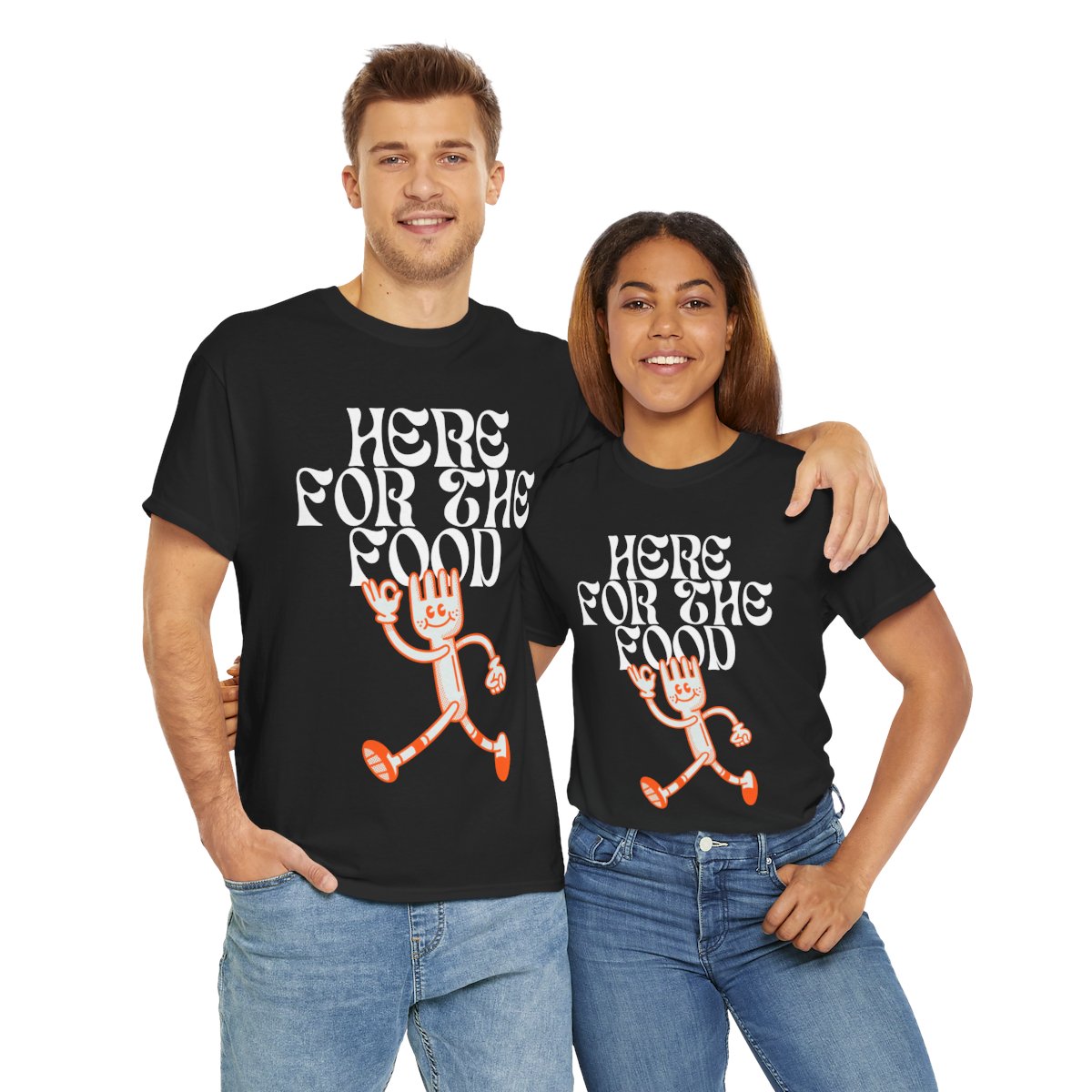 HERE FOR THE FOOD - Foodie (Basic Tee)