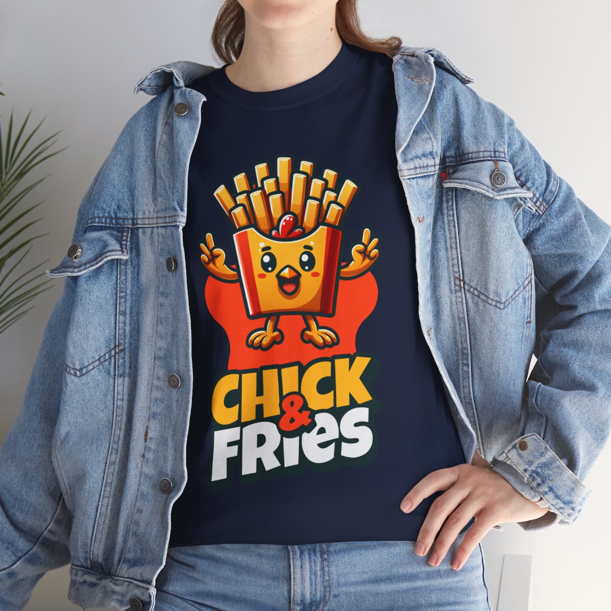 1-PC. FRIED CHICKEN W/ FRIES - All Meat (Basic Tee)