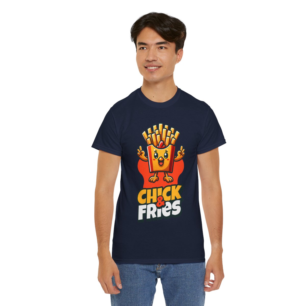 1-PC. FRIED CHICKEN W/ FRIES - All Meat (Basic Tee)