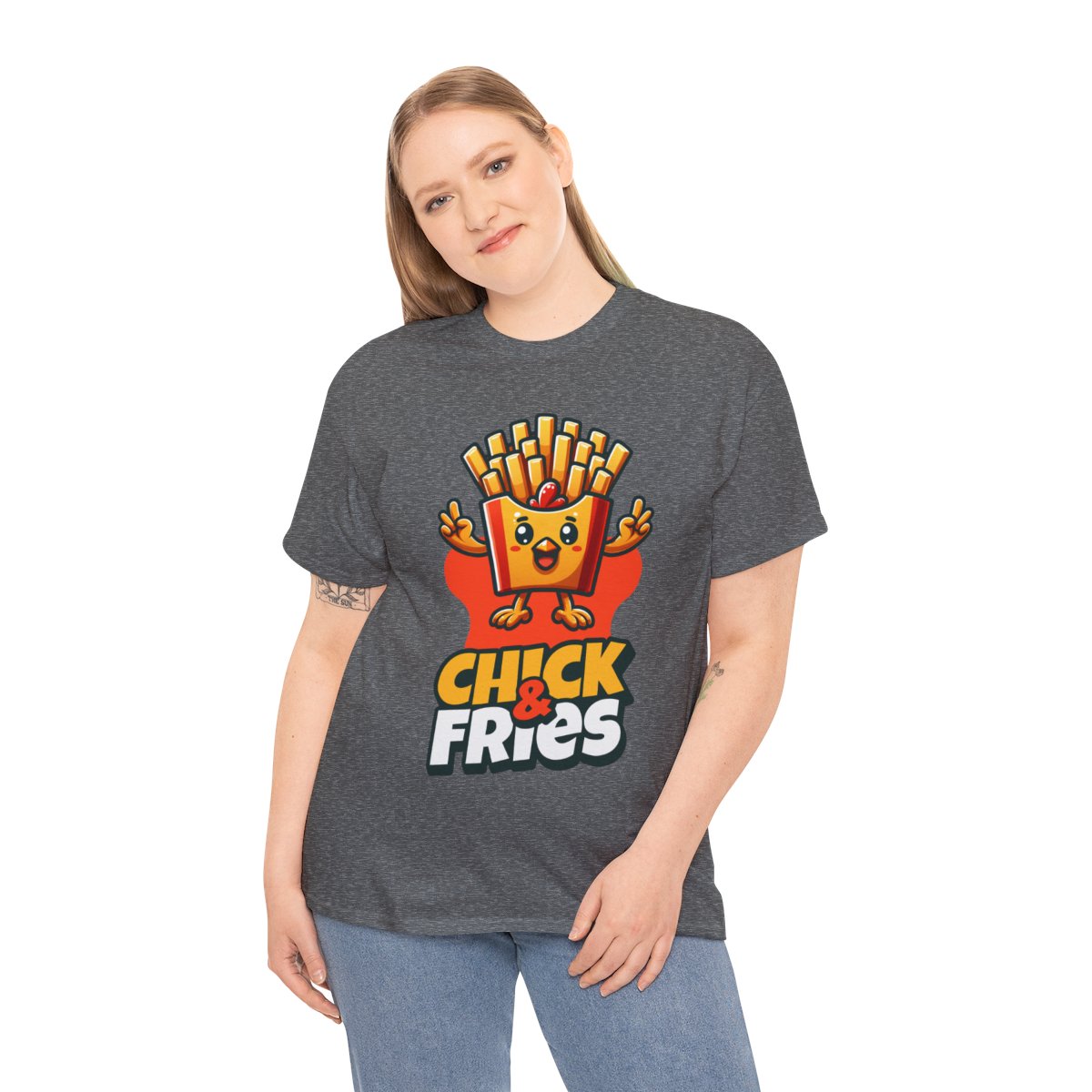 1-PC. FRIED CHICKEN W/ FRIES - All Meat (Basic Tee)