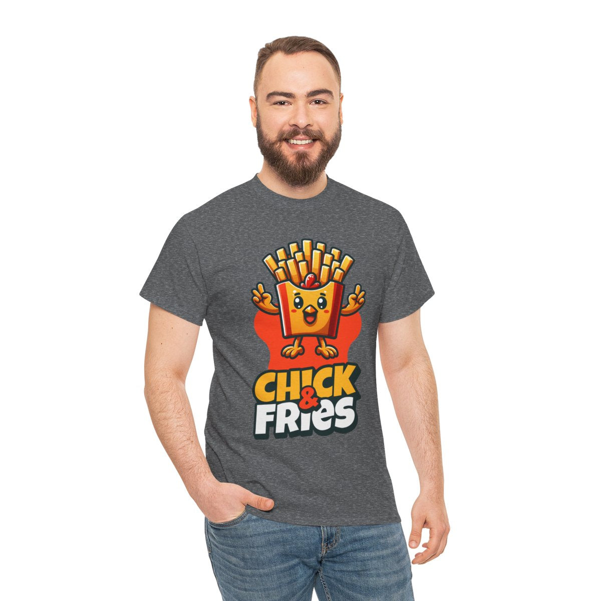 1-PC. FRIED CHICKEN W/ FRIES - All Meat (Basic Tee)