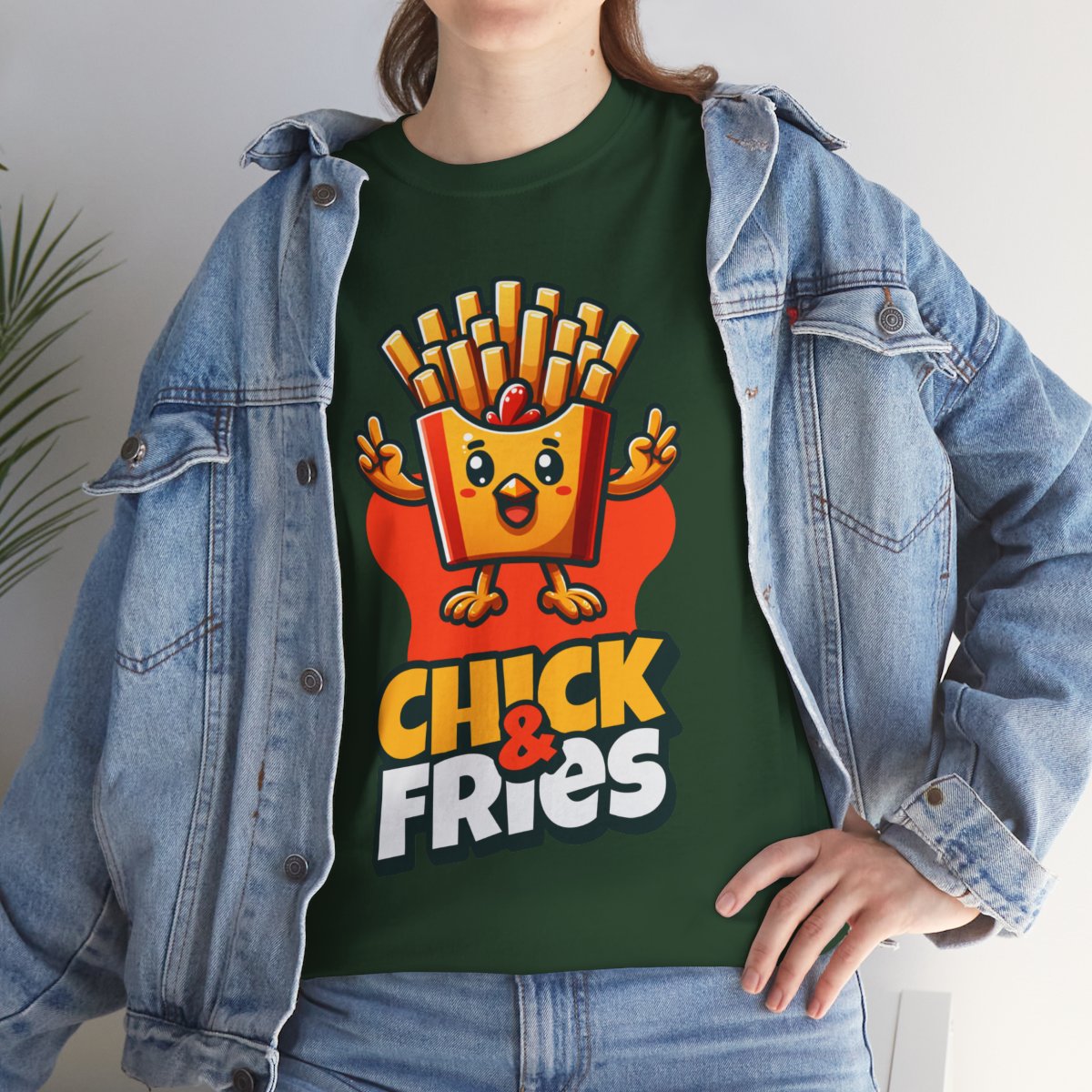 1-PC. FRIED CHICKEN W/ FRIES - All Meat (Basic Tee)