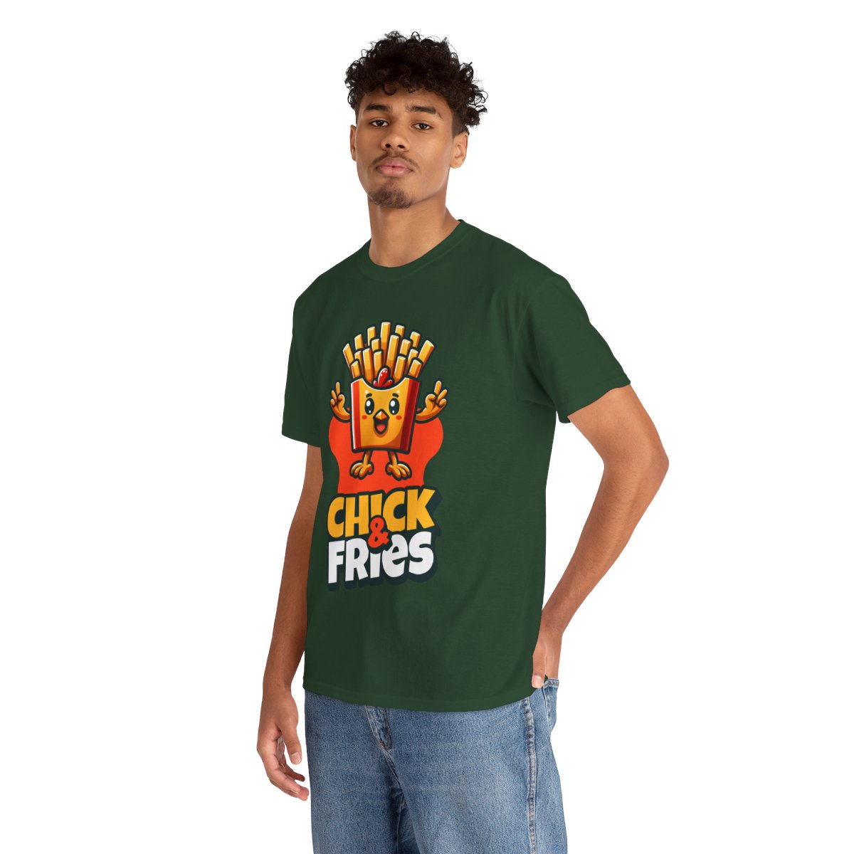 1-PC. FRIED CHICKEN W/ FRIES - All Meat (Basic Tee)