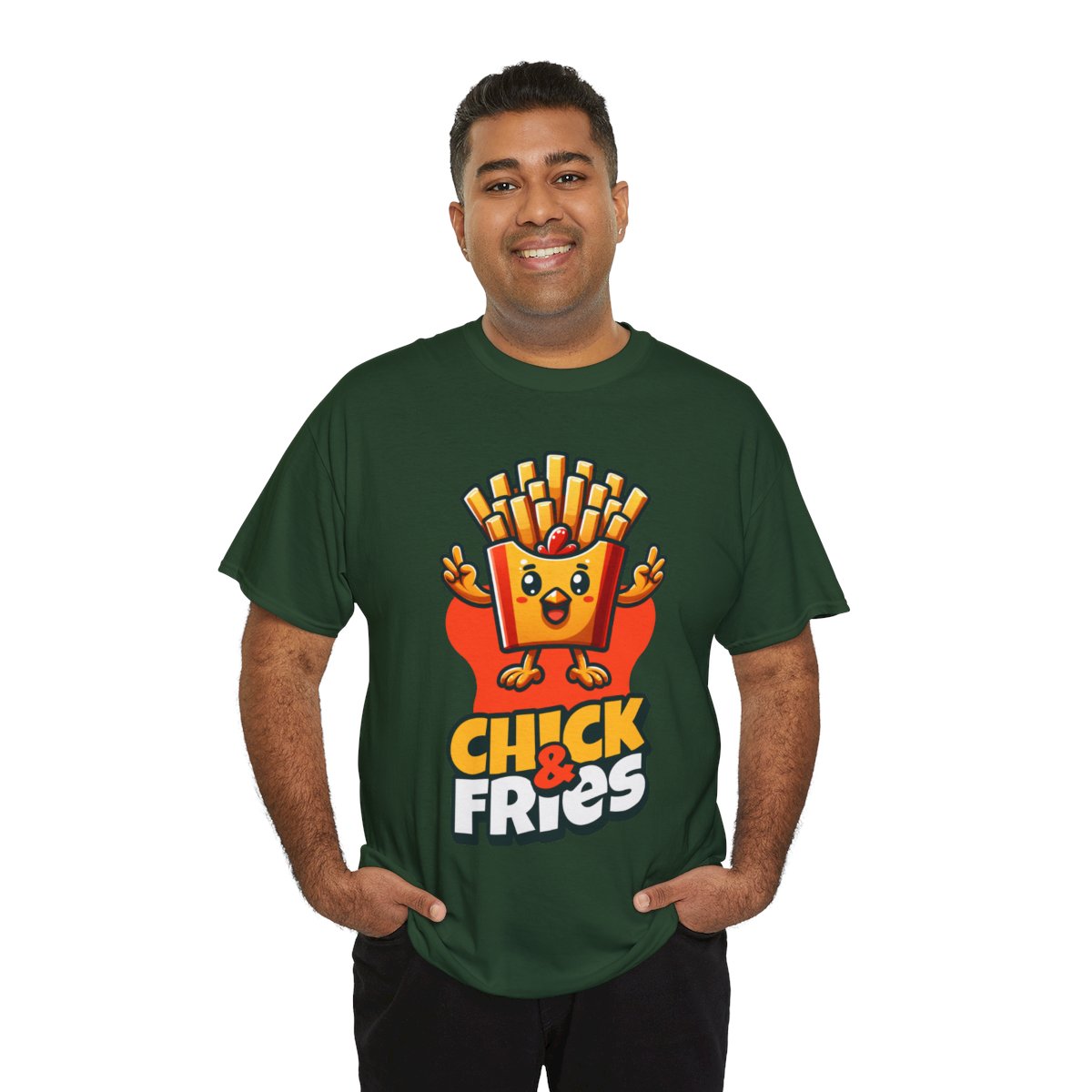 1-PC. FRIED CHICKEN W/ FRIES - All Meat (Basic Tee)