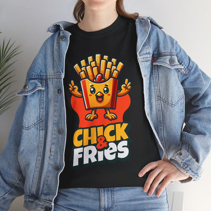 1-PC. FRIED CHICKEN W/ FRIES - All Meat (Basic Tee)