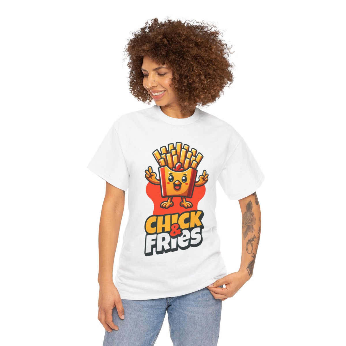 1-PC. FRIED CHICKEN W/ FRIES - All Meat (Basic Tee)