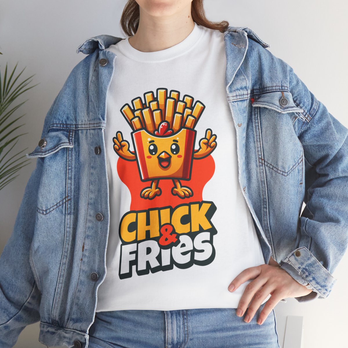1-PC. FRIED CHICKEN W/ FRIES - All Meat (Basic Tee)