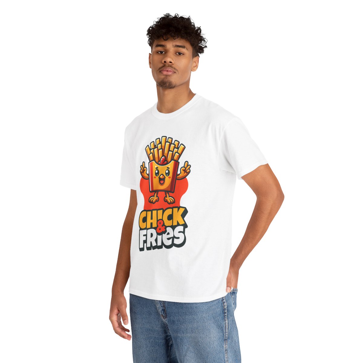 1-PC. FRIED CHICKEN W/ FRIES - All Meat (Basic Tee)