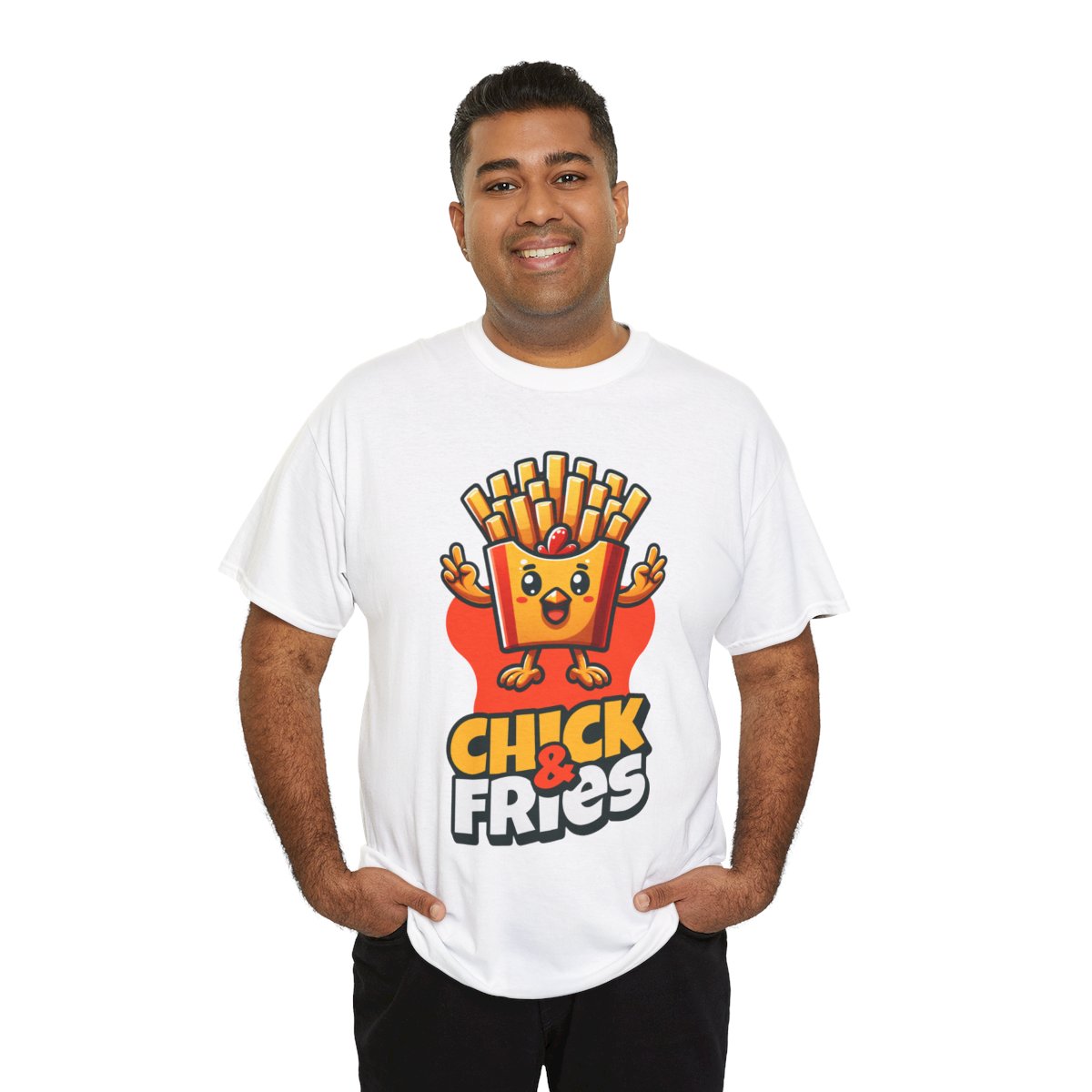 1-PC. FRIED CHICKEN W/ FRIES - All Meat (Basic Tee)