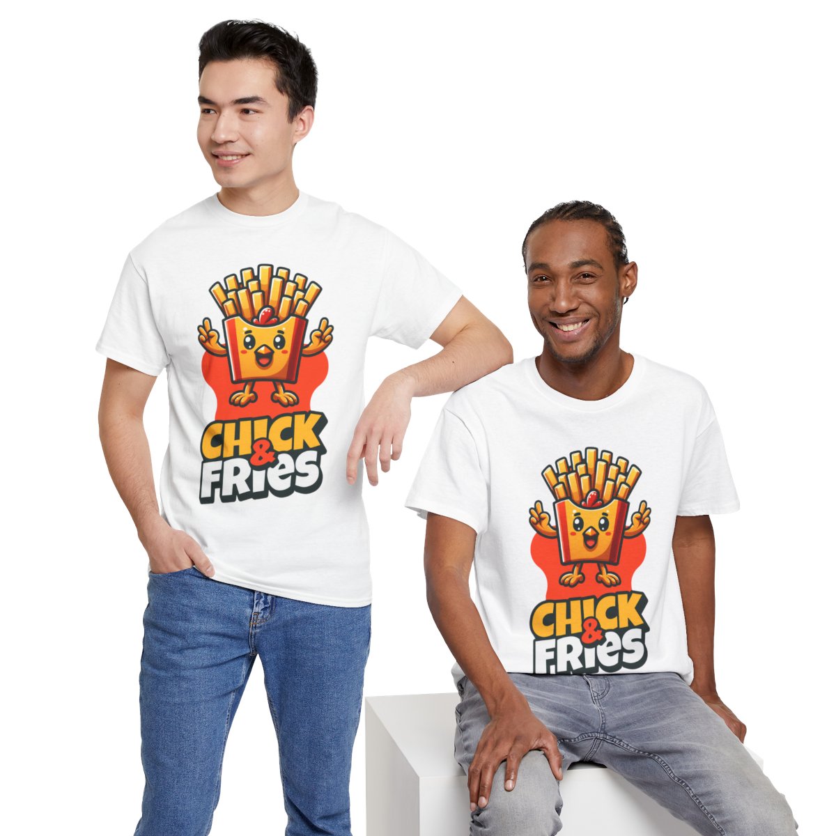1-PC. FRIED CHICKEN W/ FRIES - All Meat (Basic Tee)