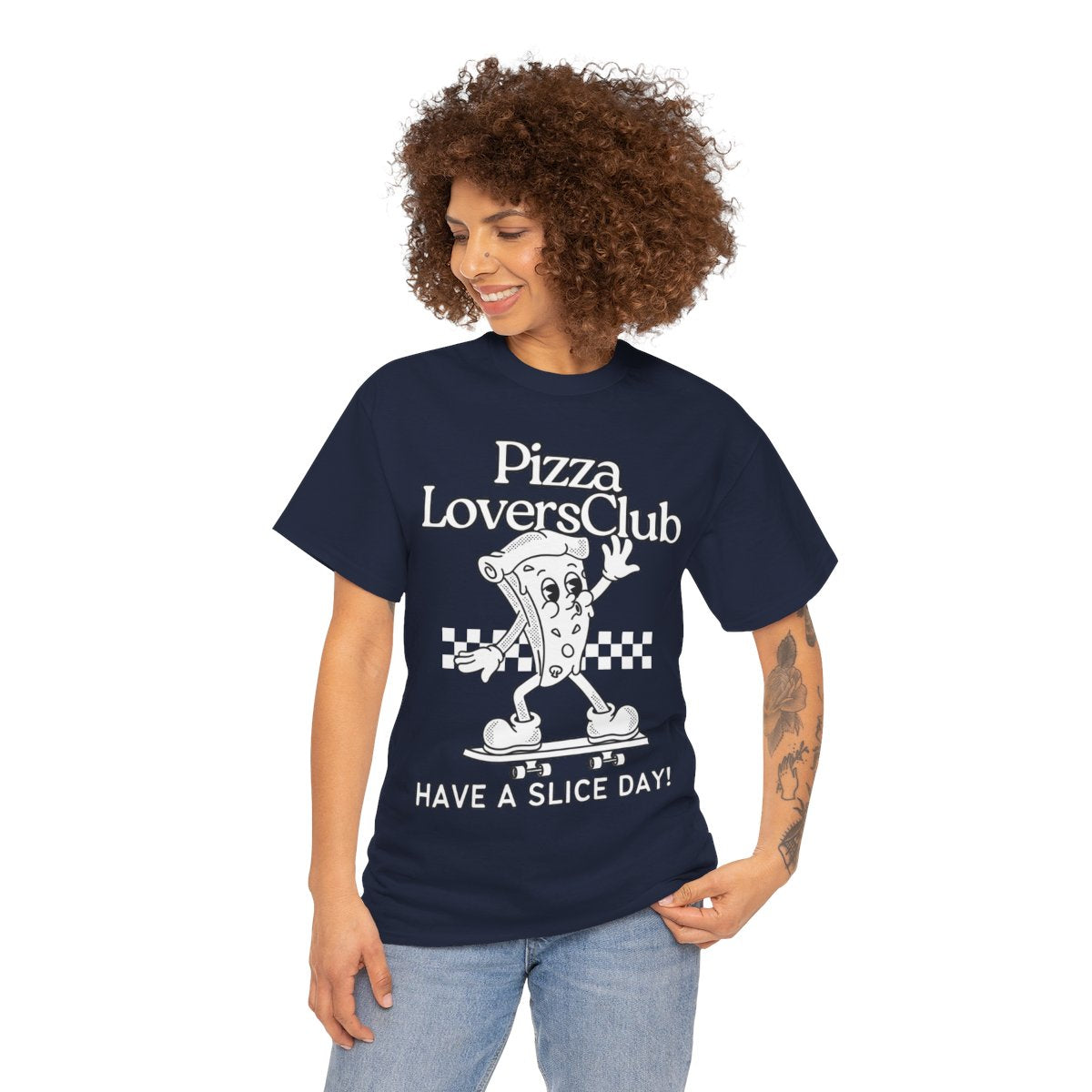 DEEP-DISH PIZZA - Pizza (Basic Tee)