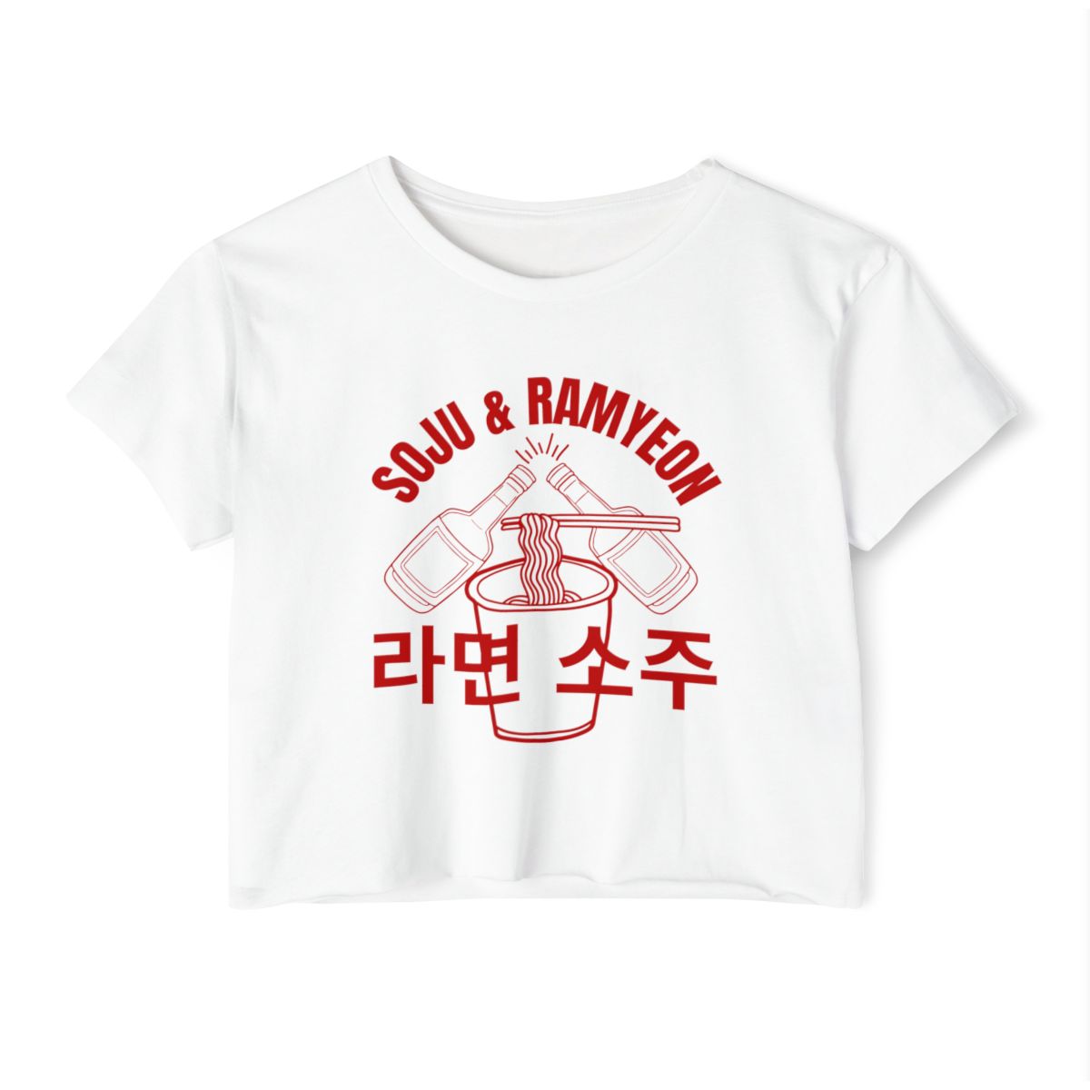 SOJU & RAMYOEN - Korean Food (Crop Top)