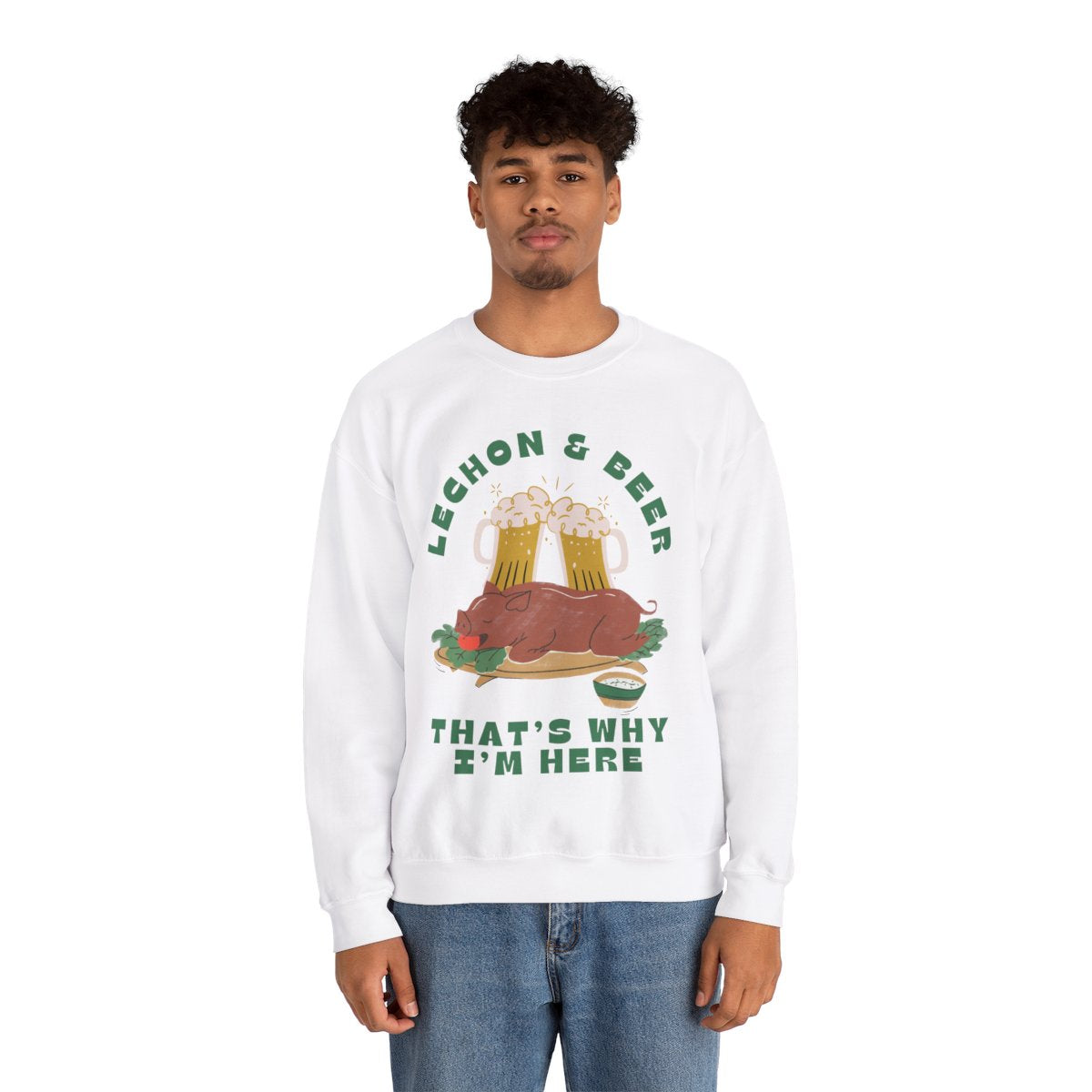 LECHON & BEER - Filipino Food (Sweatshirt)
