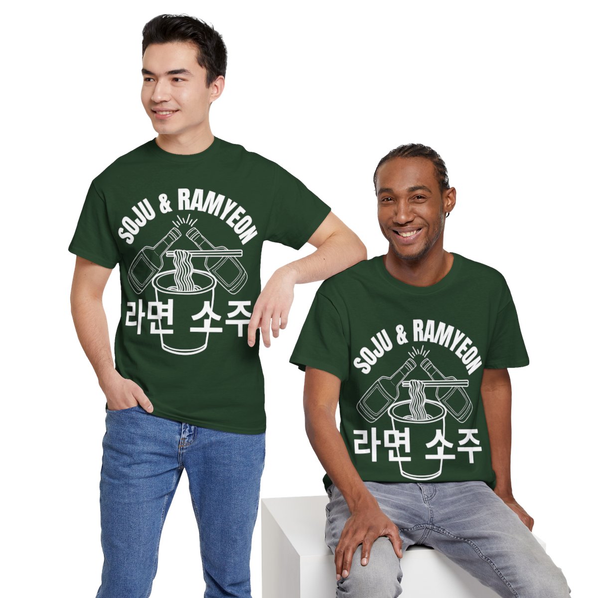 SOJU & RAMYEON - Korean Food (Basic Tee)