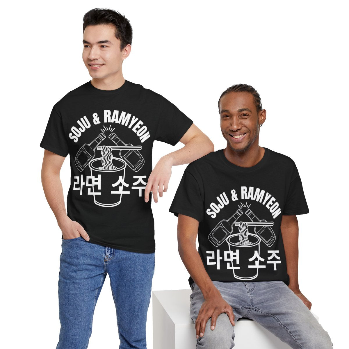 SOJU & RAMYEON - Korean Food (Basic Tee)