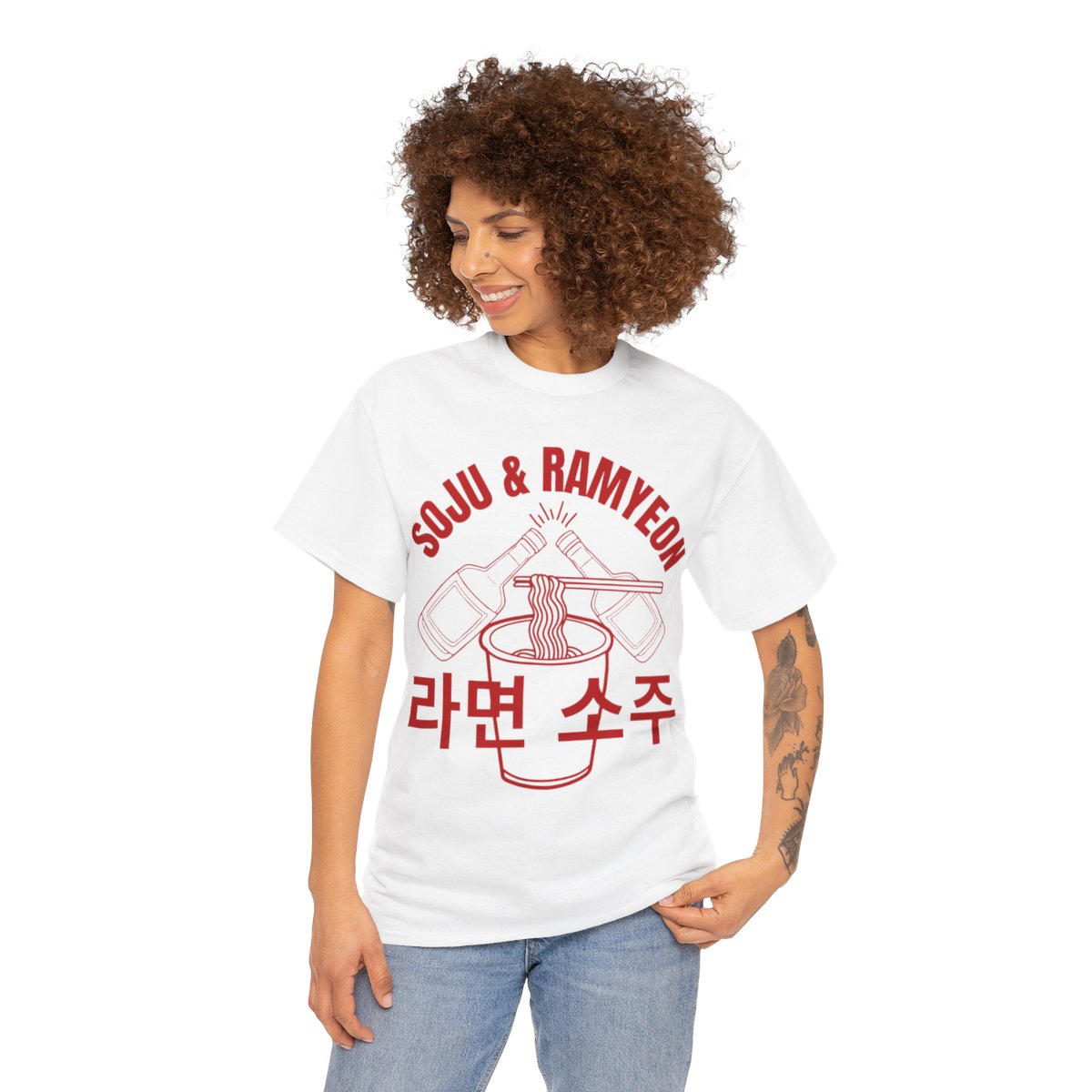 SOJU & RAMYEON - Korean Food (Basic Tee)