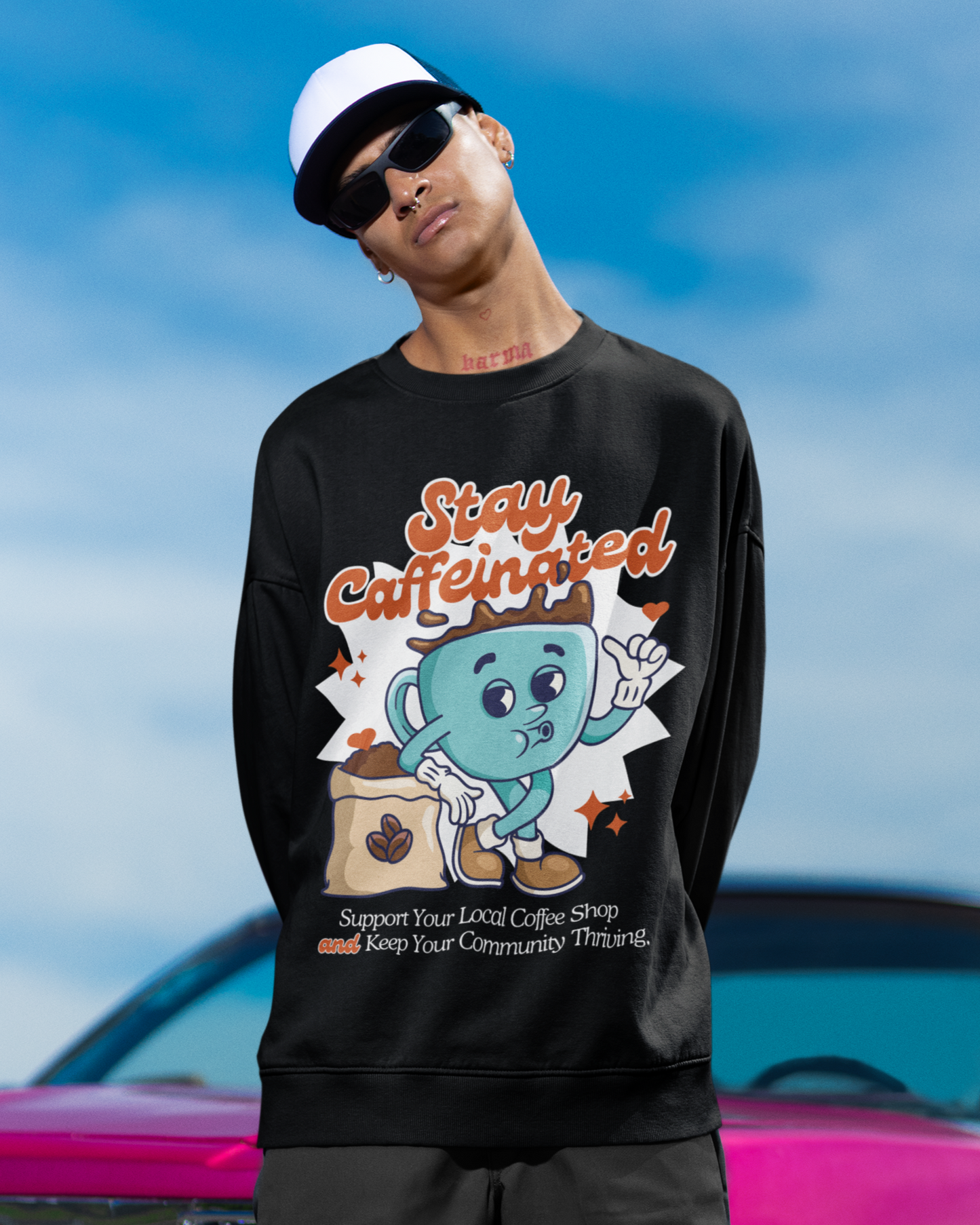 WHITE COFFEE - Coffee (Sweatshirt)